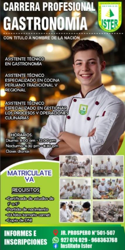 CARRERA PROFESIONAL DE GASTRONOMIA
